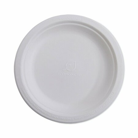 ECO-PRODUCTS Plate, 10" Eco Plate, Natural White, PK50 EP-P005PK